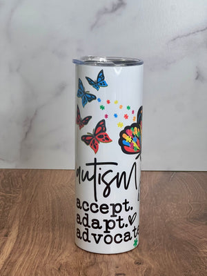 Autism Accept Adapt and Advocate Tumbler Autism Accept Adapt and Advocate Tumbler