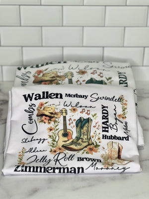 ALL COUNTRY ARTIST TSHIRT ALL COUNTRY ARTIST TSHIRT