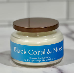 BLACK CORAL & MOSS CANDLE - APOTHECARY JAR - AUTISM CANDLE BLACK CORAL & MOSS CANDLE - APOTHECARY JAR - AUTISM CANDLE