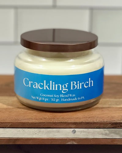 11 OZ CRACKLING BIRCH  CANDLE