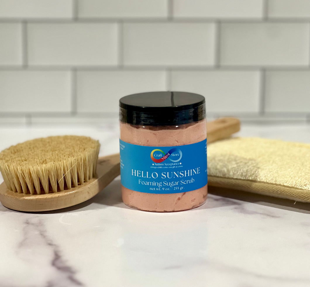 9 OZ LAVENDER CREME FOAMING SUGAR SCRUB