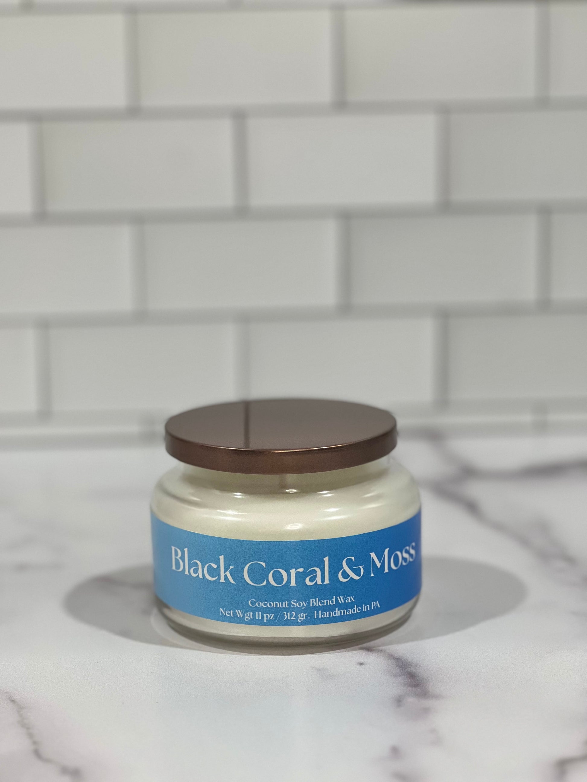 BLACK CORAL & MOSS SOY CANDLE  APOTHECARY JAR