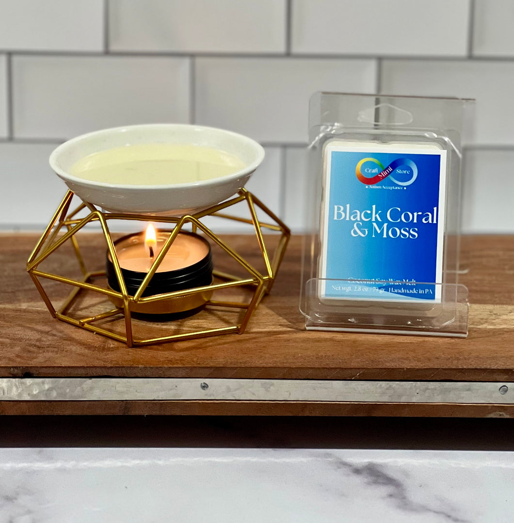 BLACK CORAL & MOSS WAX MELT