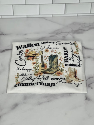 COUNTRY ARTIST TSHIRT