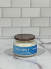 Load image into Gallery viewer, CRANBERRY PROSECCO CANDLE - APOTHECARY JAR - HAPPY HOUR - COCKTAIL HOUR CANDLE 
