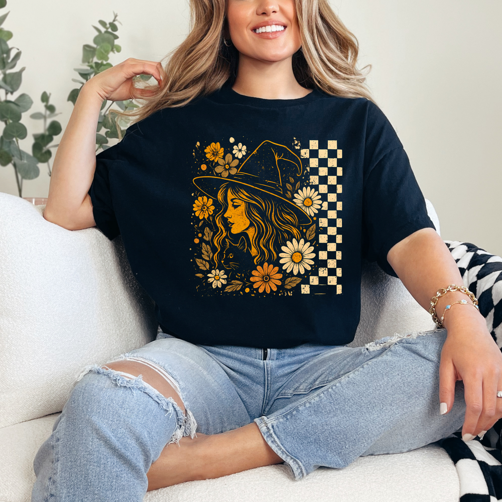 Checkered Witch Tshirt
