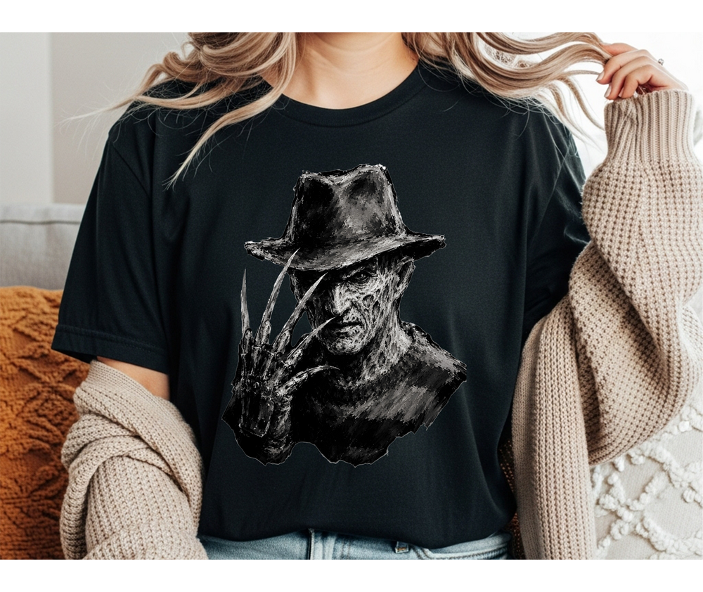 FREDDY TSHIRT, NIGHTMARE ON ELM STREET TSHIRT, HORROR TSHIRT, RETRO HORROR TSHIRT