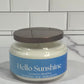 HELLO SUNSHINE CANDLE - APOTHECARY JAR - CITRUS SCENT - ORANGE SCENT