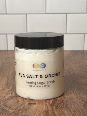 SEA SALT & ORCHID FOAMING SUGAR SCRUB