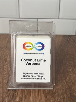 coconut lime verbena wax melt