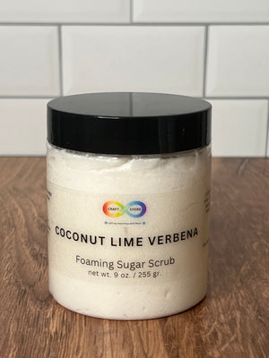 COCONUT LIME VERBENA FOAMING SUGAR SCRUB