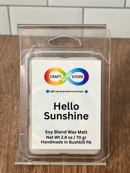 hello sunshine wax melt