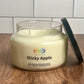 sticky apple soy candle