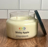 sticky apple soy candle