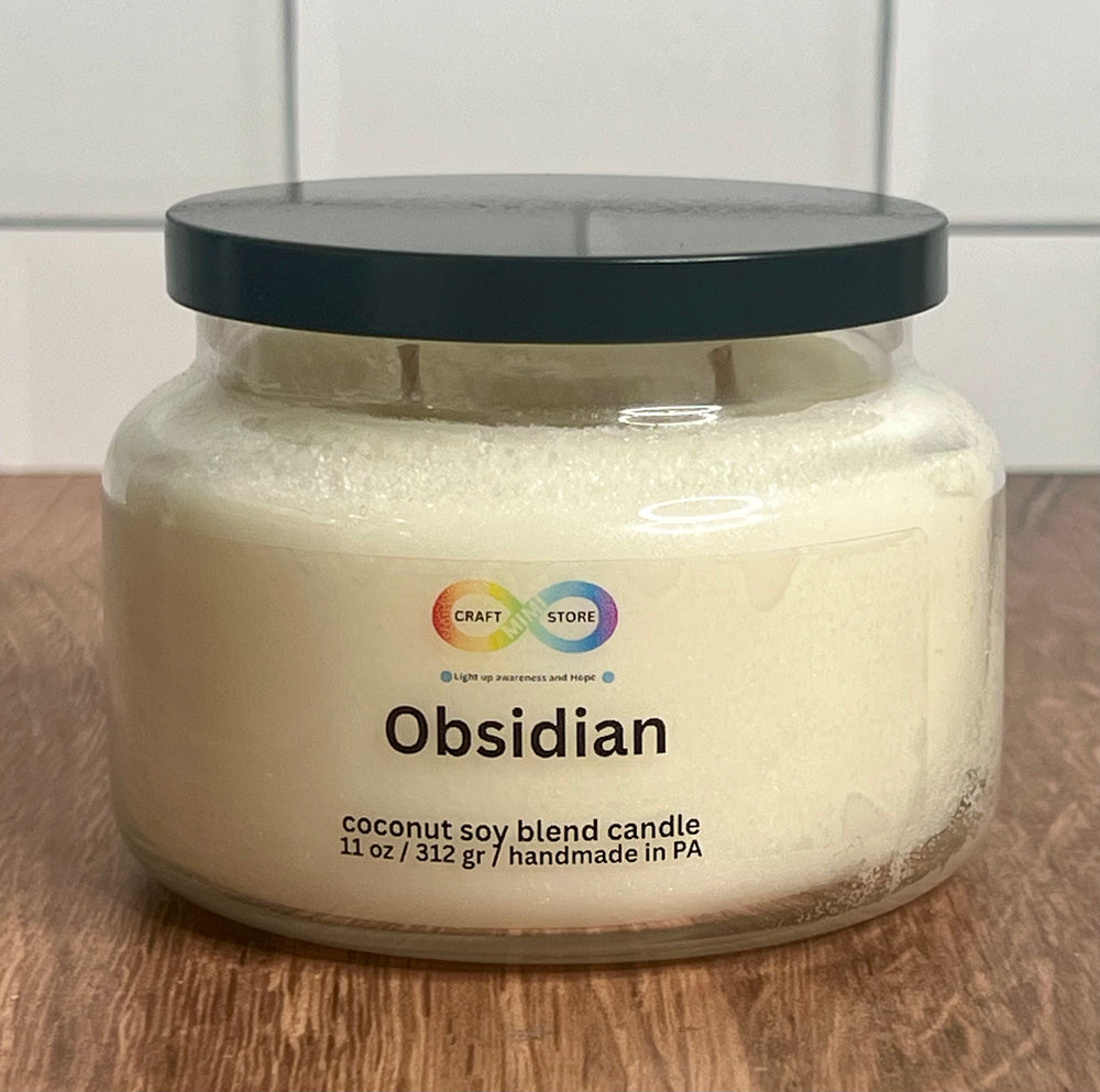 obsidian soy candle