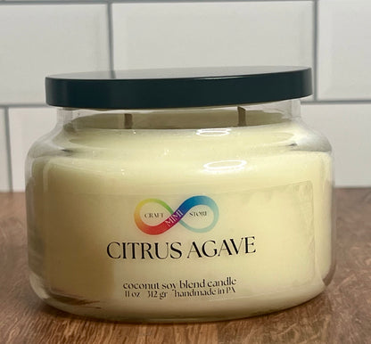 citrus agave soy candle
