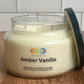 amber vanille soy candle