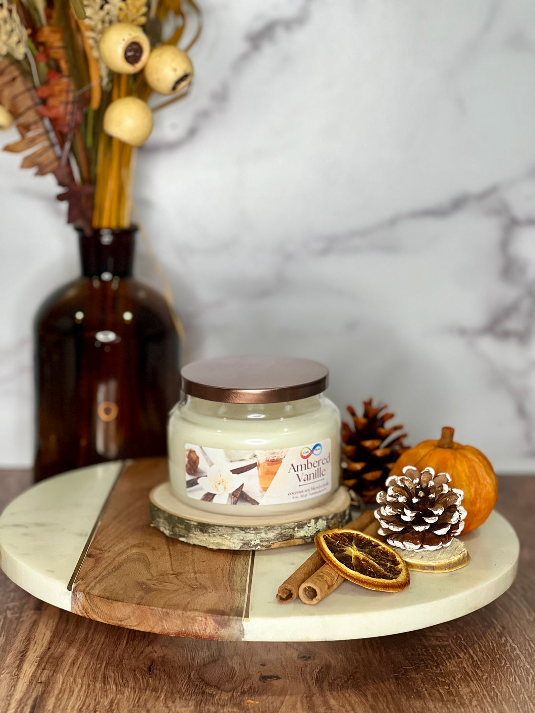 AMBERED VANILLE CANDLE