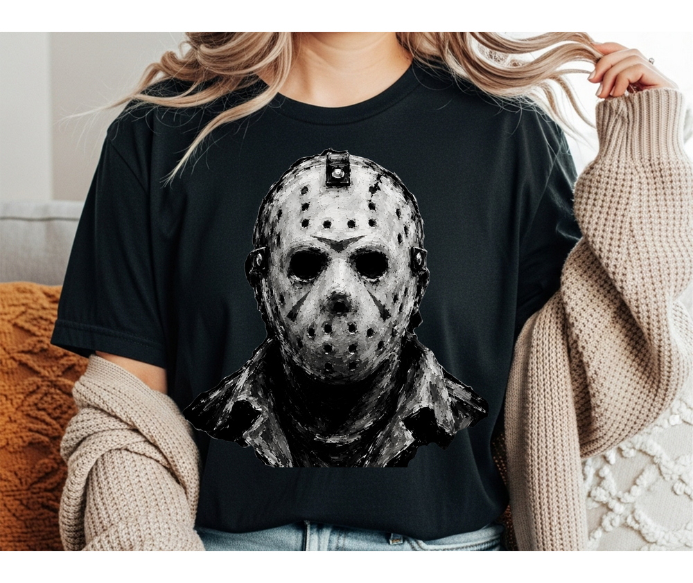 JASON TSHIRT, HORROR TSHIRT, RETRO HORROR TSHIRT, HALLOWEEN TSHIRT, CRYSTAL LAKE, FRIDAY THE 13TH TSHIRT
