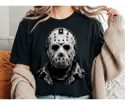 JASON TSHIRT, HORROR TSHIRT, RETRO HORROR TSHIRT, HALLOWEEN TSHIRT, CRYSTAL LAKE, FRIDAY THE 13TH TSHIRT