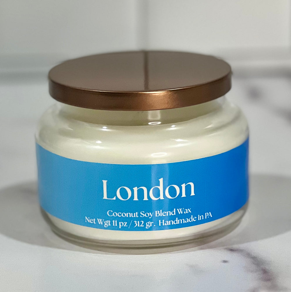 LONDAON CANDLE - APOTHECARY JAR - DESTINATION CANDLE - LONDON MIST COCKTAIL
