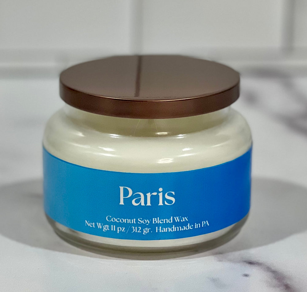 PARIS CANDLE - APOTHECARY JAR - DESTINATION CANDLE - PARISIAN CAFE