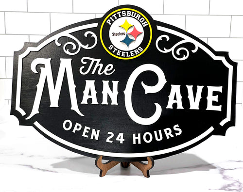 PITTSBURGH STEELERS MAN CAVE SIGN