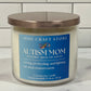 autism mom soy candle