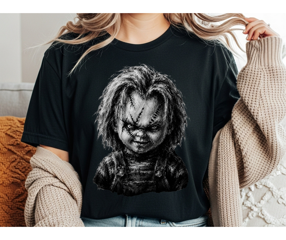 CHUCKY TSHIRT, HORROR TSHIRT, HALLOWEEN TSHIRT, RETRO HORROW TSHIRT