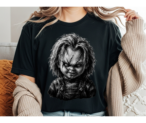 CHUCKY TSHIRT, HORROR TSHIRT, HALLOWEEN TSHIRT, RETRO HORROW TSHIRT