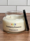 cranberry prosecco soy candle