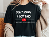my level of sarcasm depends on your level of stupidity tshirt