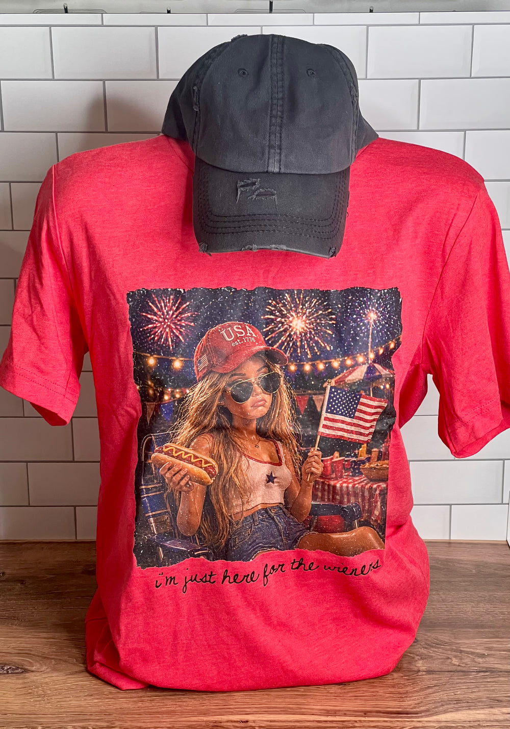 I'M HERE FOR THE WEINERS TSHIRT