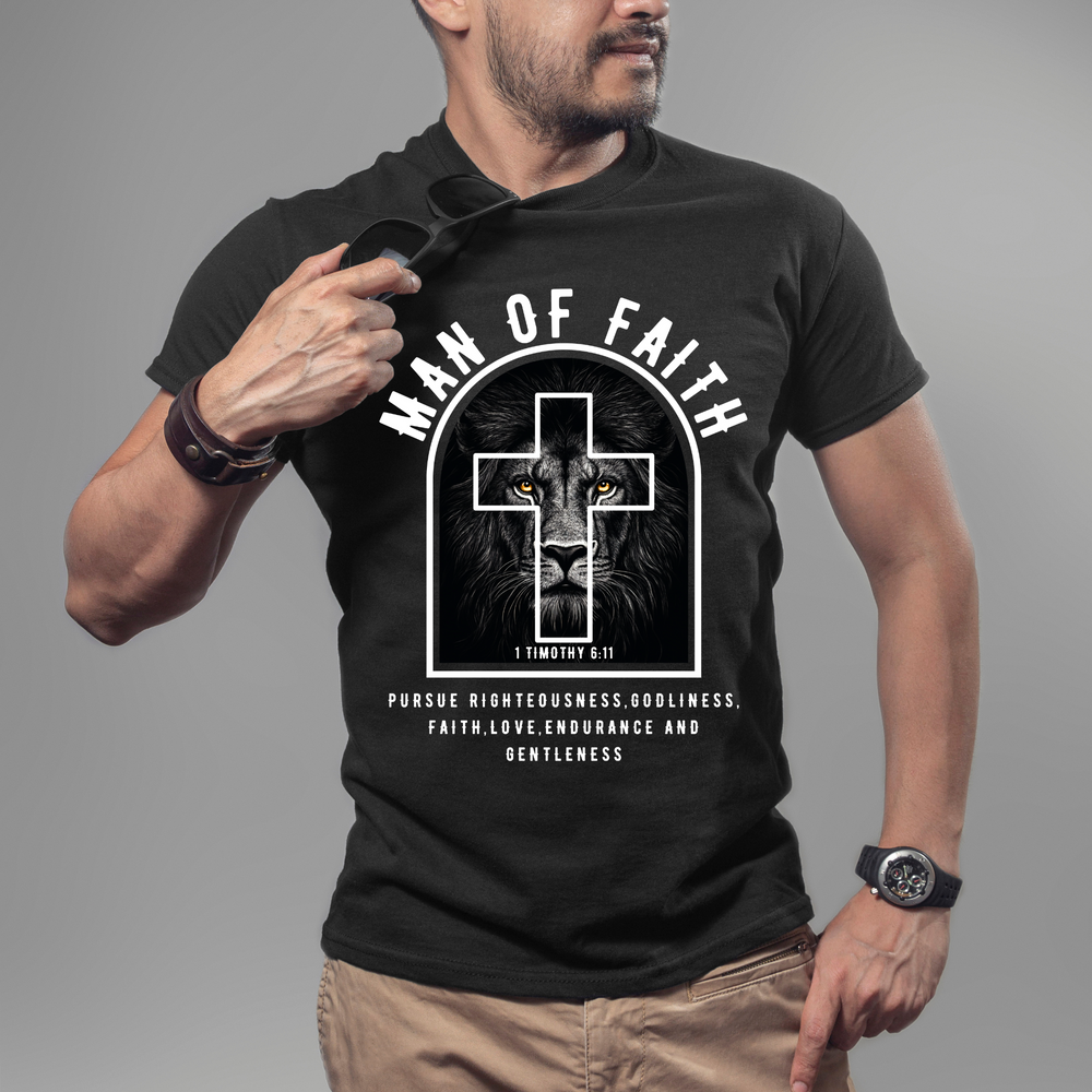man of faith tshirt