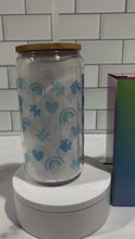 Load and play video in Gallery viewer, We Wear Blue for Autism  Libbey Glass Can

