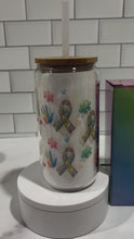 Load and play video in Gallery viewer, Autism Support Squad Libbey Glass Can
