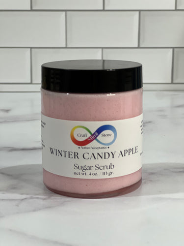winter candy apple sugar scrub
